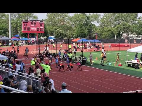 Novas 12 year old girls Kamilah and Yvonne's 80m hurdles at St. John's University