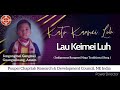 Katu Kaomei Luh Jengongmei Gangmei Indigenous Rongmei Naga Traditional Song Poupei Chapriak