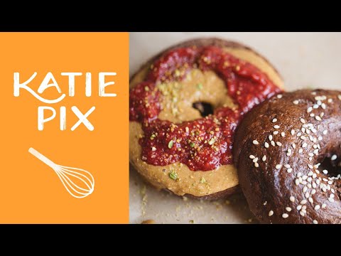 Chocolate Bagels & Peanut Butter Recipe with Haste's Kitchen | Katie Pix