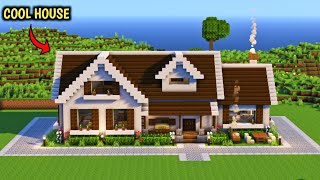 SMALL COOL MODERN HOUSE || How to make modern house #minecraft