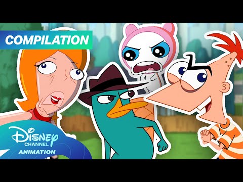 Phineas and Ferb Season 5 Clips Compilation! 🛠️✨ | 40+ Minutes | @disneychannelanimation