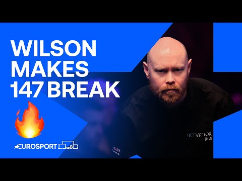 Gary Wilson hits maximum 147 break at 2024 Welsh Open ????????‍???? | Eurosport Snooker