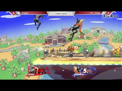 SP46 - Dragon (Sheik) Vs. SC | Serge (Greninja) Losers Top 8 - Smash 4