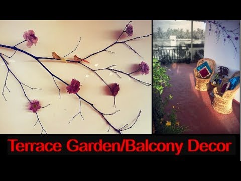 DIY Terrace/Balcony Decoration /Terrace Garden Makeover in 10 minutes Video