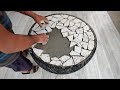 Amazing Technique Making Coffee Table From Tires And Cement