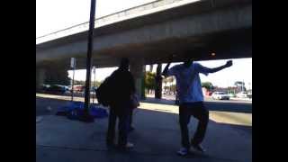 preview picture of video 'Guy Going Gangsta At Metro Station In Lynwood CA'