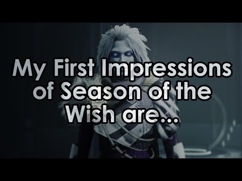 My first impressions of Season of the Wish are... ok. But I'm MAD about something.