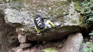 Video thumbnail of El del taco, 7a+. Tagamanent