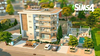 Modern Apartments 5- Unit | For Rent 🏢🌳 | Stop Motion Build | The Sims 4 | No CC