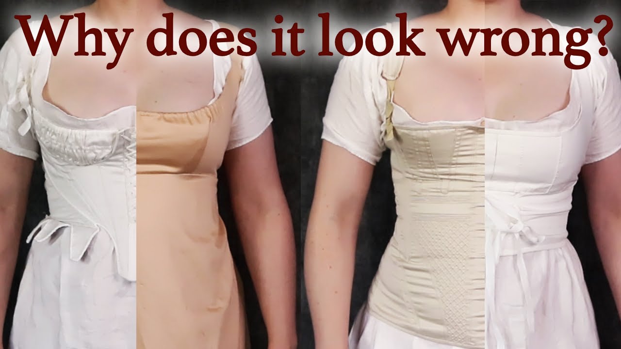 Regency Corset Shapes || Comparing 4 Styles on the Same Body