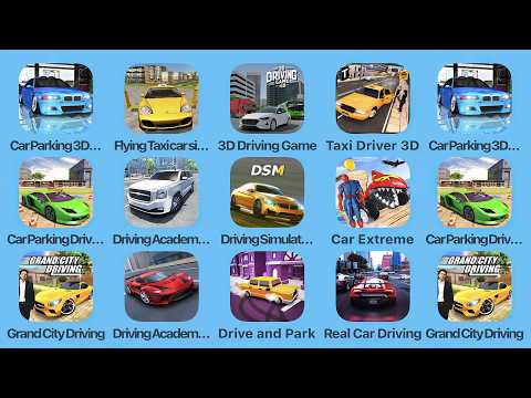 Car Parking 3D, Flying Taxi Car Simulator, 3D Driving Game, Taxi Driver 3D, Car Parking Driving Sim