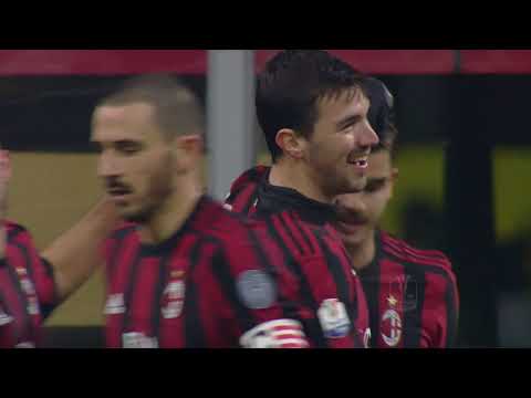 Il gol di Romagnoli - Milan - Verona 3 - 0 - TIM Cup 2017/18