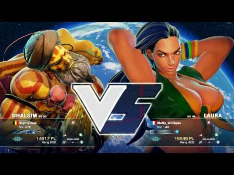 Nightcross (Dhalsim) vs Will2Pac (Laura) Premier FT5