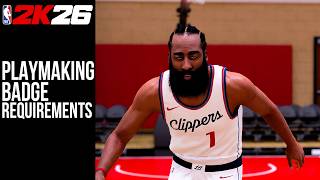 Playmaking Badge Requirements NBA2K26
