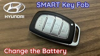 HYUNDAI Key Fob Battery Replacement DIY - Smart Key - Tucson, Santa Fe, Elantra, Accent, Sonata