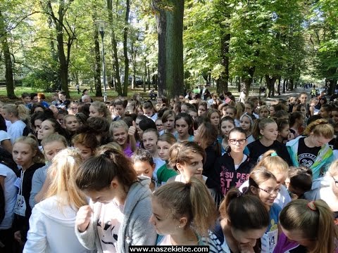 Kielce Biegają 2015 - dziewczęta roczniki 2000-2002 - park miejski 03.10.2015
