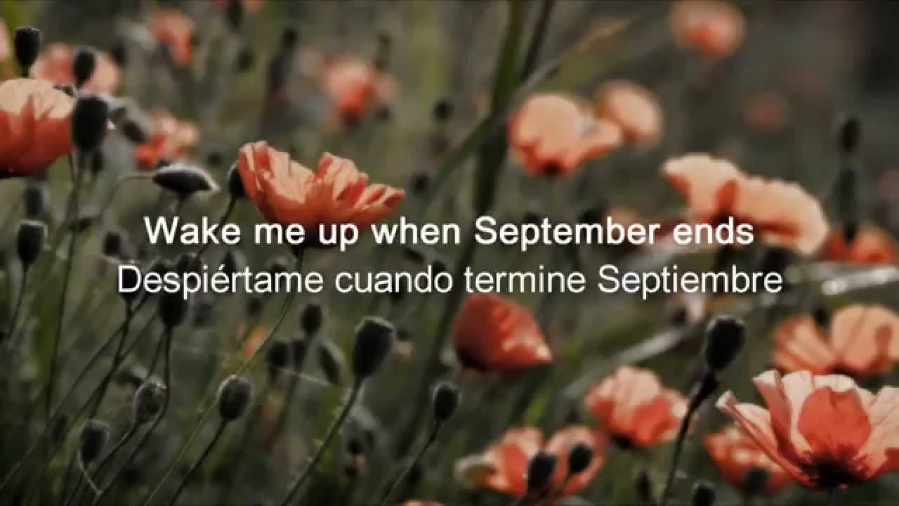 Green Day Wake Me Up When September Ends Subtitulada Español Inglés