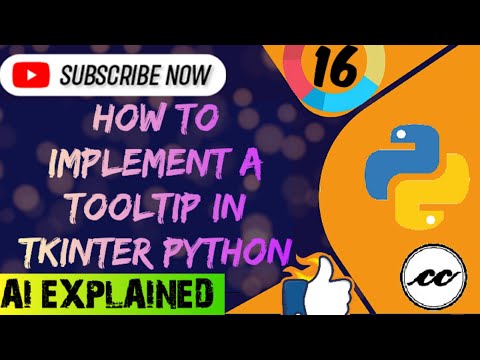 How To Implement Tooltip Using Tkinter Python Python Part 16 Tkinter Series Python Ai