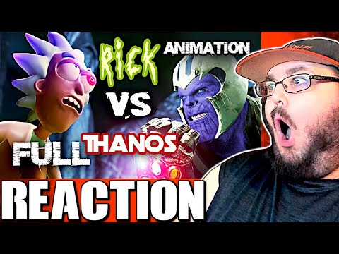 Rick Sanchez VS THANOS - Fight For Infinity Stones REACTION!!!