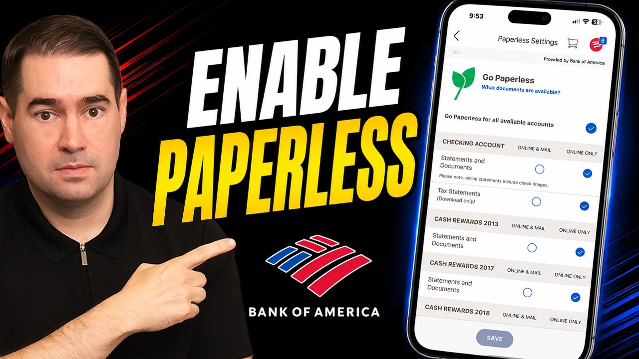 How to Enable Paperless Statements on Bank Of America