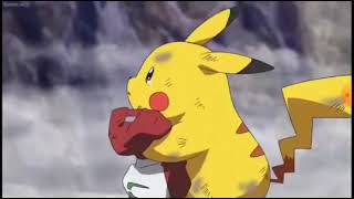 pikachu cries in the death of ash in the movie I c
