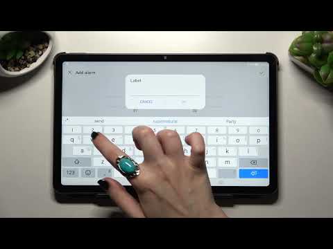 HUWAEI Matepad 10.4 2022 - How To Setup Alarm Clock