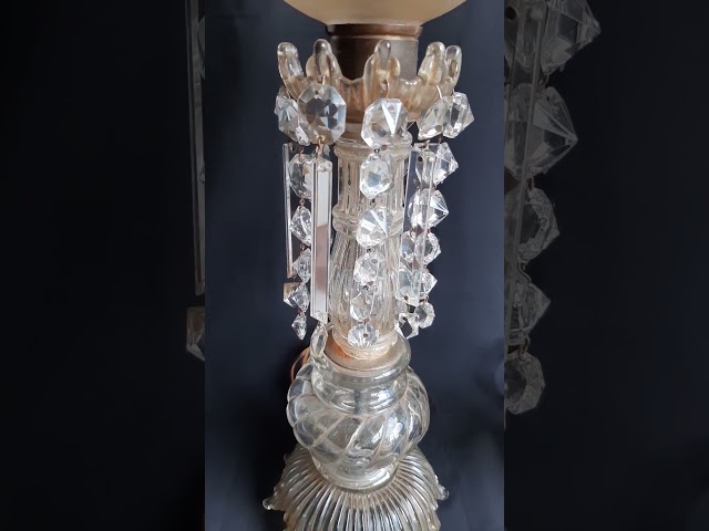 Vídeo relacionado con NKlaus Lámpara de mesa antigua de 11 cm de altura, estilo antiguo, para velas, diámetro de 2 cm