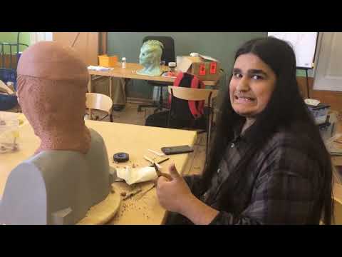 Sculpting your design and character in clay - HELSINGLIGHT FX Makeup Academy