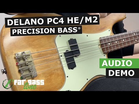 Delano PC4 HE/M2 Precision Bass® Pickup Demo