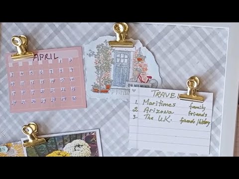 Celebrate Today Magnetic Board Kit/Stampin' Up!® used as a Vision Board