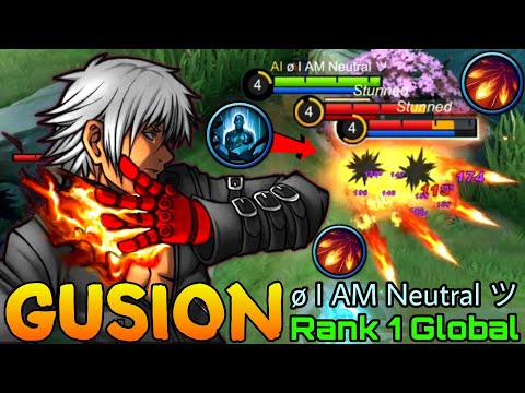 Deadly Combo Gusion Fire Daggers + Petrify - Top 1 Global Gusion by ø I AM Neutral ツ - Mobile Legend