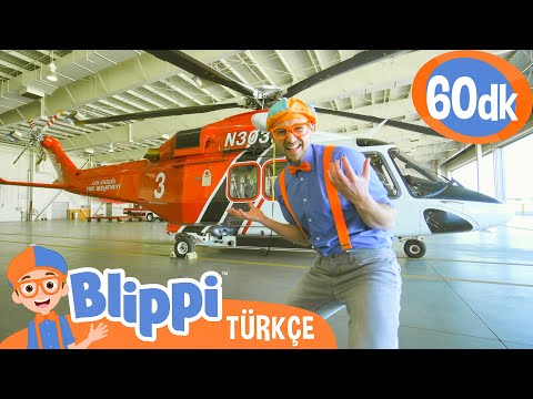 BLİPPİ Yangın Söndürme Helikopterini Keşfediyor 🚁 | Blippi Türkçe - Çocuklar için Eğitici Videolar