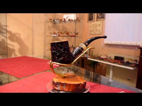 Pipa in radica R half bent freehand - www.paronellipipe.it