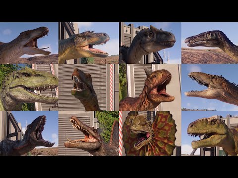ALL CARNIVORE DINOSAURS - Jurassic World Evolution 2
