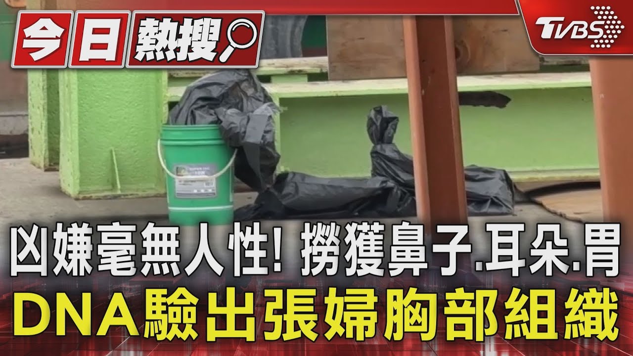 凶嫌毫無人性！撈獲鼻子、耳朵、胃　DNA驗出張婦胸部組織