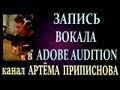 ЗАПИСЬ ВОКАЛА В ПРОГРАММЕ Adobe Audition 1.5 