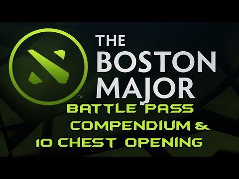 Dota 2 The Boston Major Battle Pass (Compendium and Chest Opening)