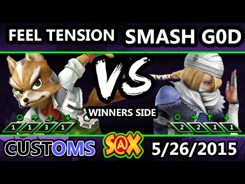 S@X - Feel Tension (Fox) Vs. VGz | Smash God (Sheik) SSB4 Tournament - Smash Wii U - Smash 4