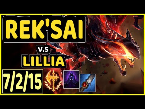 CINKROF (REK'SAI) vs LILLIA - 7/2/15 KDA JUNGLE GAMEPLAY - EUW Ranked GRANDMASTER