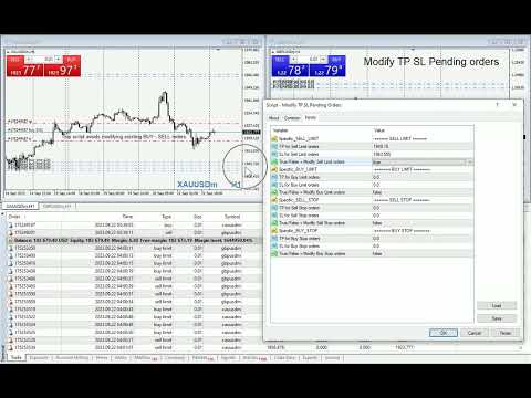 Video Modify TP SL Pending Orders