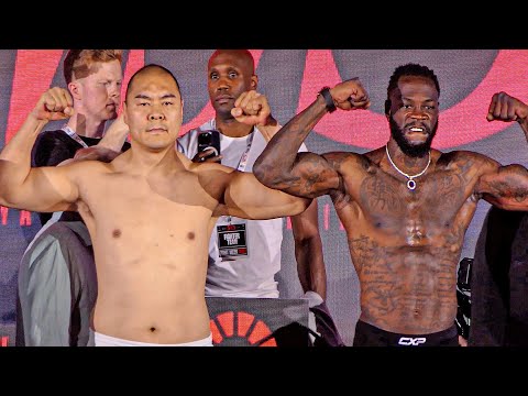 Deontay Wilder vs. Zhilei Zhang • FULL WEIGH IN & FACE OFF | Frank Warren Eddie Hearn | DAZN Boxing