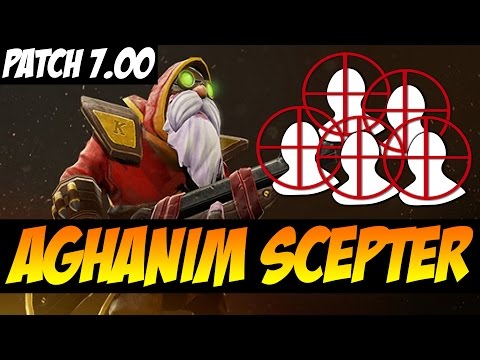 MULTIPLE HEADSHOTS !! - SNIPER AGHANIM SCEPTER - Patch 7.00 - Dota