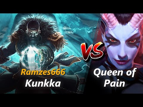 Ramzes666 mid Kunkka vs Queen of Pain | First 10 minutes