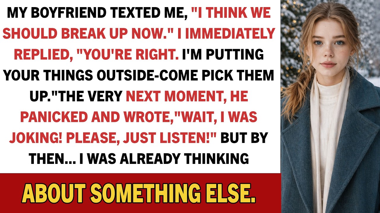 My boyfriend texted me, 