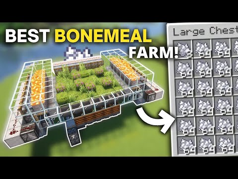 Minecraft Fastest Bone Meal Farm In 1.21 Minecraft - 1800+ Per/h