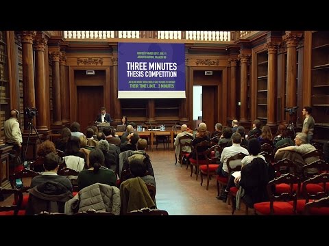 3MT Three Minutes Thesis Competition 2017