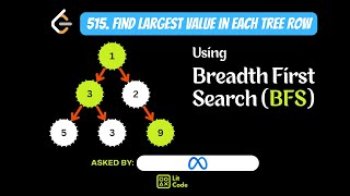YouTube video 'Find Largest Value in Each Tree Row - Leetcode 515'