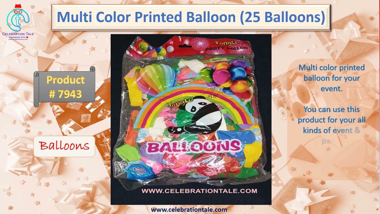 Multi Color Printed Balloon