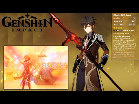 F2P Friendly Zhongli burst build // Genshin impact