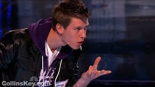 Americas Got Talent TEEN MAGICIAN&#39;S EMOTIONAL FIRST AUDITION | Collins Key First Audition